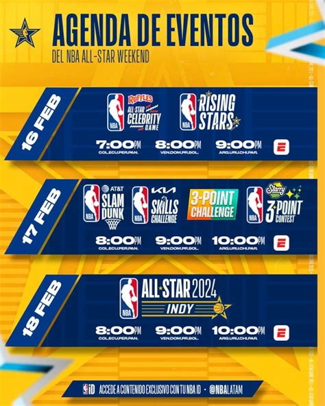 all star weekend tv schedule.